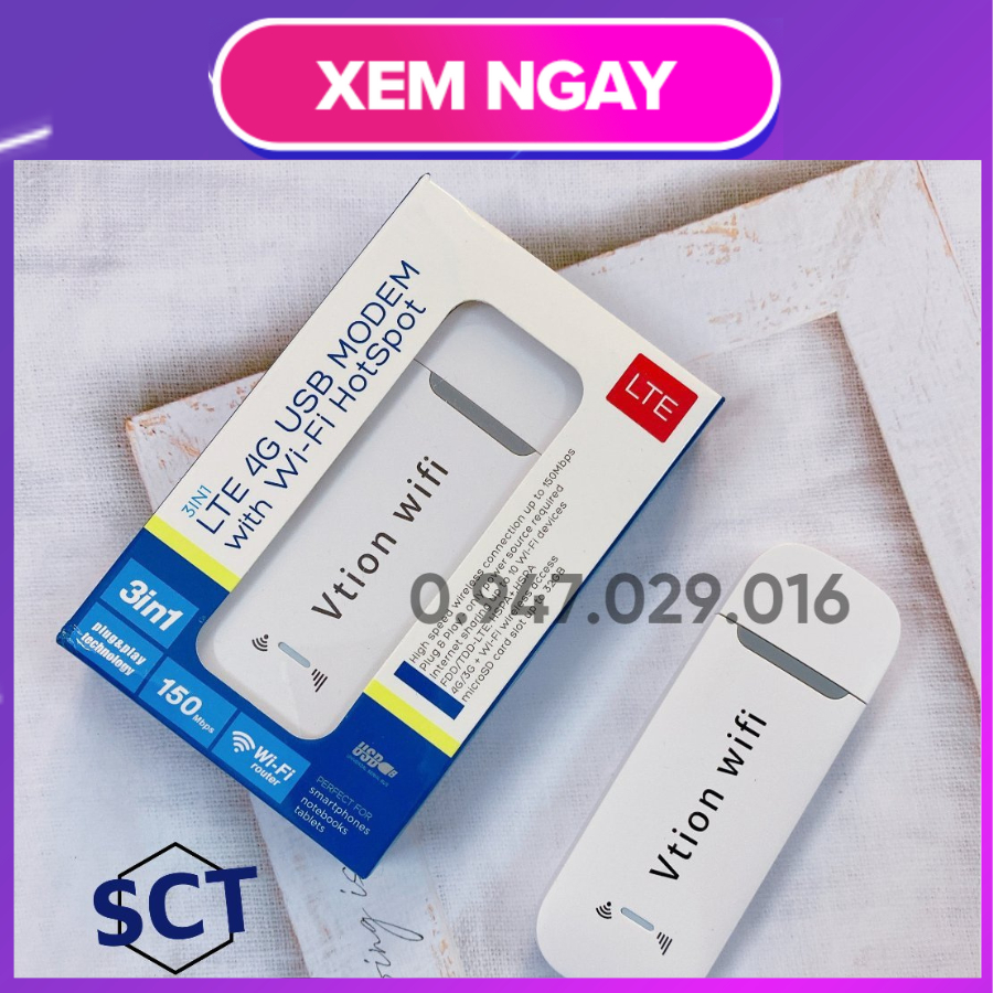 USB 3G 4G Vtion Tích Hợp Phát Wifi Tốc Độ Cao 3g wifi