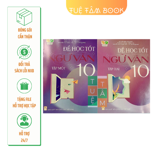 Sách - Để học tốt Ngữ Văn 10 (Kết nối tri thức với cuộc sống) tập 1 và tập 2