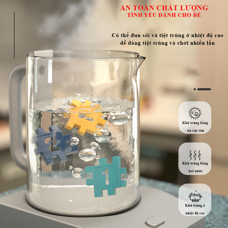 Đồ Chơi Xếp Hình Khối Nhiều Màu, Nhiều Số Cho Bé Sáng Tạo, Lắp Ráp Ngôi Nhà, Bàn Ghế, Phát Triển Tư Duy Đồ Chơi Trẻ Em