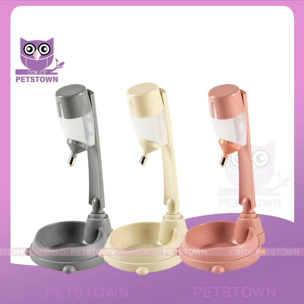Bình nước tự động kết hợp bát ăn purmi không khấc