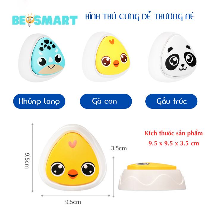 Bộ chạm nhảy tăng chiều cao ĐẾM TIẾNG ANH, bộ đồ chơi máy chuông bấm đập nhảy thử thách cho bé