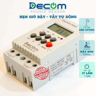 Bộ hẹn giờ tắt mở điện decom kg316-ii công suất 1500w 25a có pin dự phòng không phải cài đặt lại khi bị mất điện
