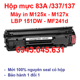 Hộp mực 83A (VAT) dùng cho máy in HP Laserjet Pro M125, M201, M127fn, M225dw - Cartridge CF283A