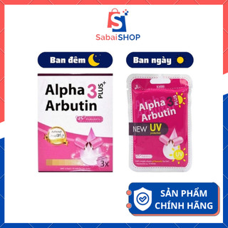 Viên kích trắng da alpha arbutin 3 plus có chống tia uv thái lan chính hãng vỉ 10 viên