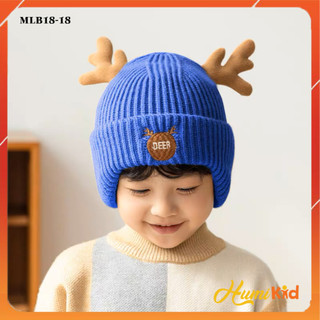 Mũ len giữ ấm, mũ tai tuần lộc dễ thương cho bé