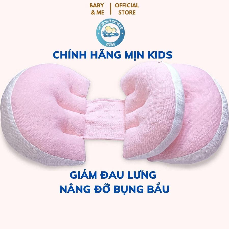 Gối bầu cánh tiên nâng đỡ bụng giảm đau lưng cho mẹ bầu