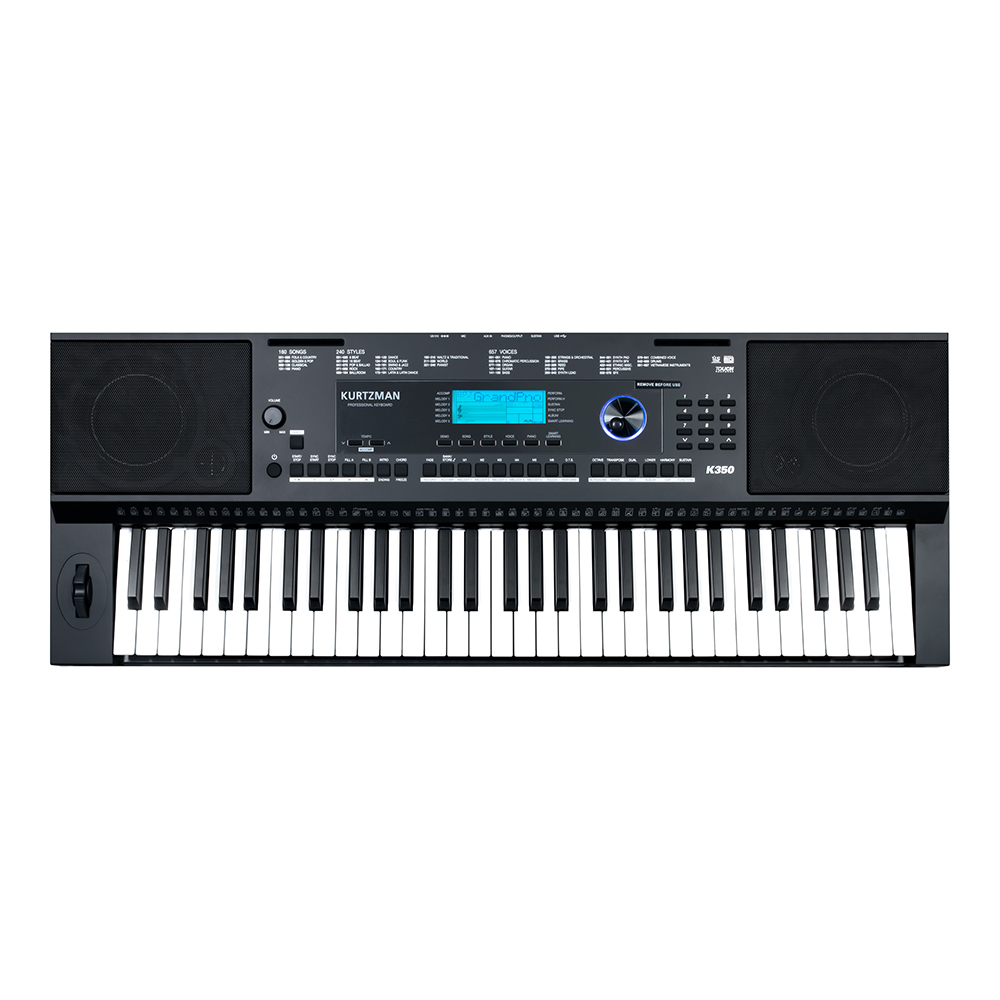 Đàn Organ điện tử/ Portable Keyboard - Kzm Kurtzman K350 - Best keyboard for Minishow - Màu đen (BL)