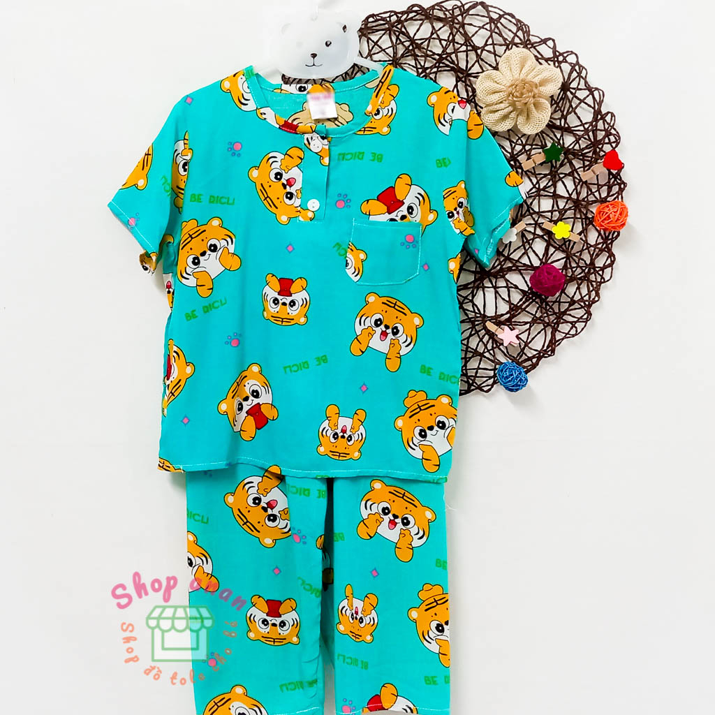 [10-11kg]Bộ tole tay ngắn quần dài bé trai 10-11kg (shopdotolemevabe)