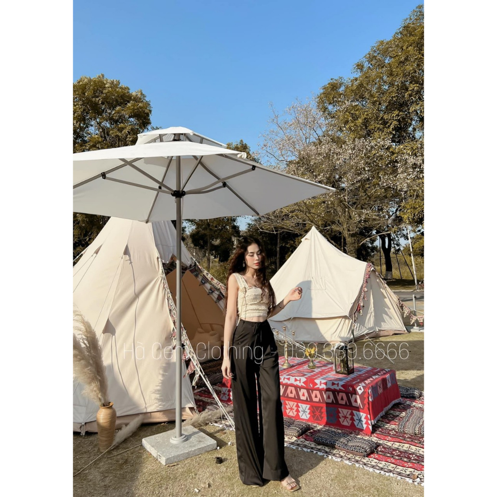 Áo 2 dây ren croptop buộc / Áo crt vải dệt ôm sát body tôn dáng siêu đẹp, dễ phối đồ, co dãn phong cách ulzzang KUDOSHOP