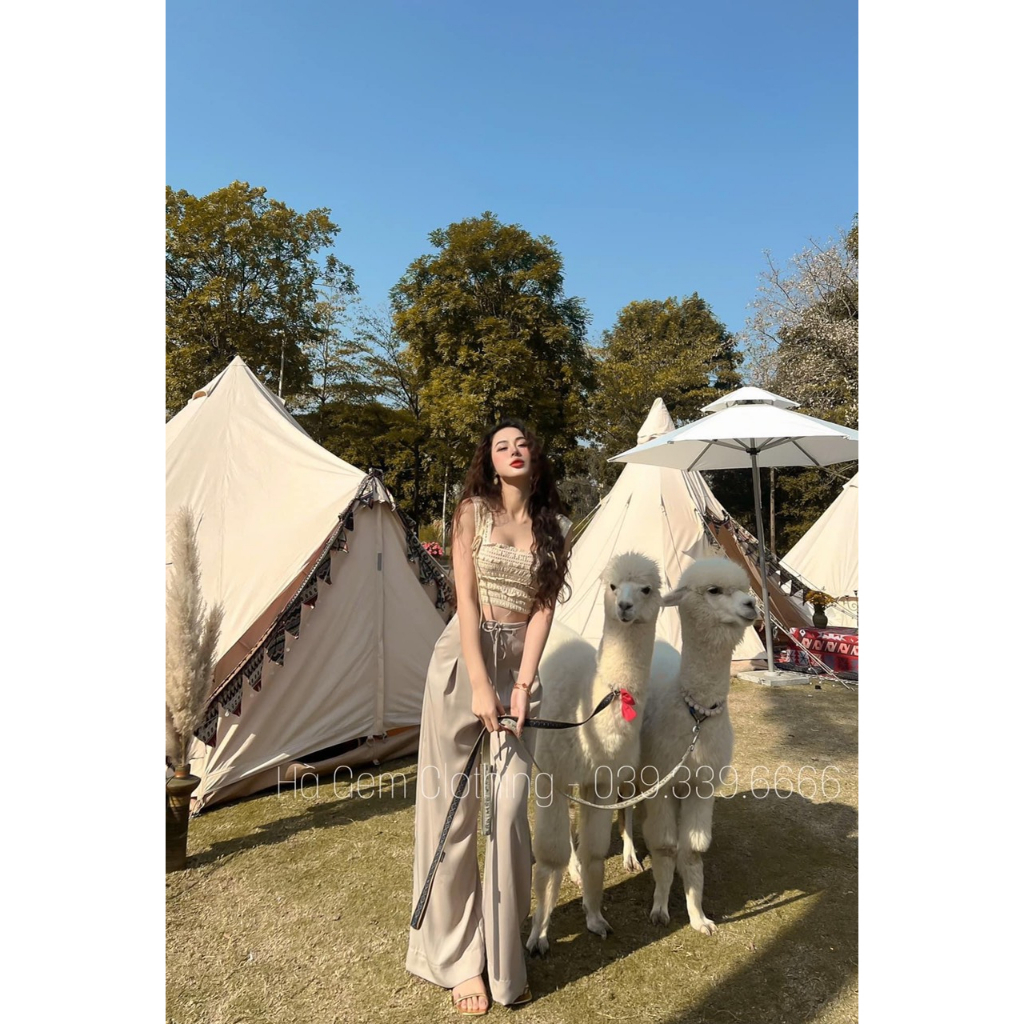 Áo 2 dây ren croptop buộc / Áo crt vải dệt ôm sát body tôn dáng siêu đẹp, dễ phối đồ, co dãn phong cách ulzzang KUDOSHOP