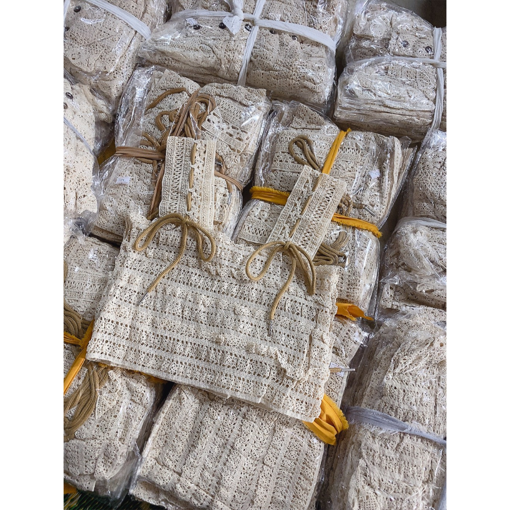 Áo 2 dây ren croptop buộc / Áo crt vải dệt ôm sát body tôn dáng siêu đẹp, dễ phối đồ, co dãn phong cách ulzzang KUDOSHOP