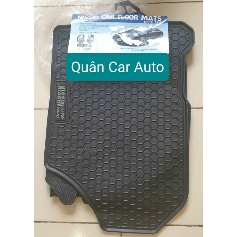 (NISSIN CHÍNH HÃNG) Thảm lót sàn cao su xe Toyota Yaris