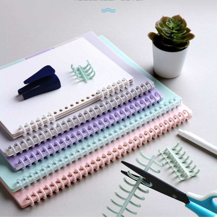 Bìa còng B5 A5 A4 Bìa Nhựa đã đục lỗ dày 0.65mm làm sổ caro bullet journal