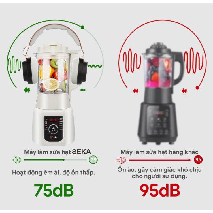 Máy Làm Sữa Hạt Đa Năng KAW - Dung Tích Lớn 1.8 Lít - Xay Nhiều Thực Phẩm Cùng Lúc