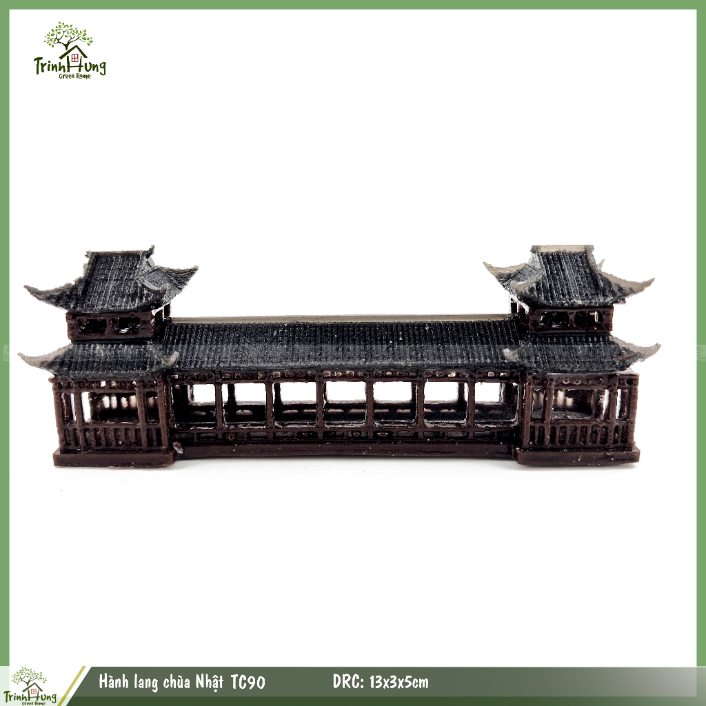 Mô hình chùa Nhật TC90 - trang trí tiểu cảnh, bán cạn, bonsai, Terrarium