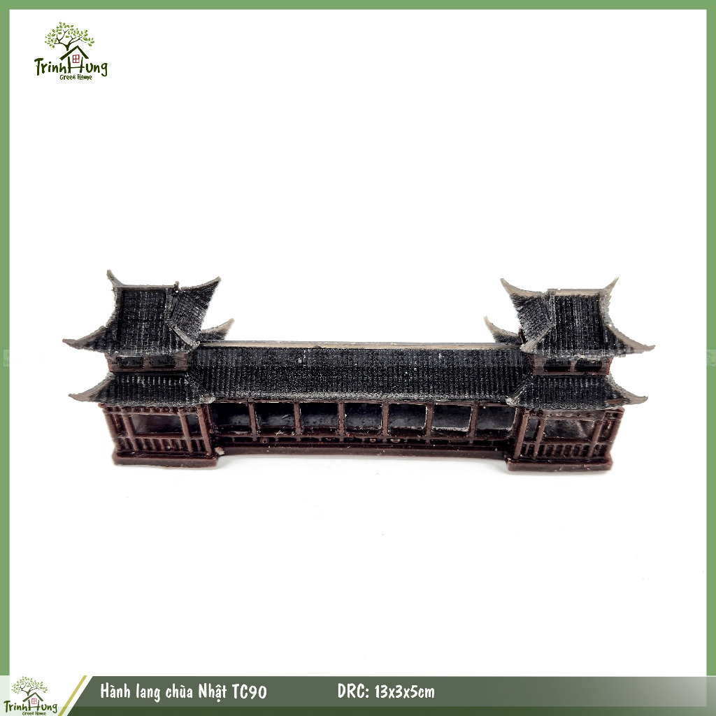 Mô hình chùa Nhật TC90 - trang trí tiểu cảnh, bán cạn, bonsai, Terrarium