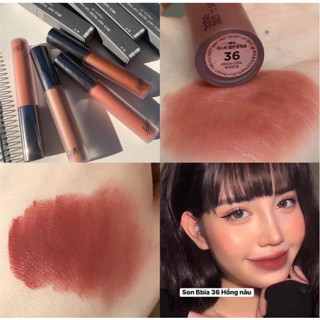 Son BBIA 36 - Hồng Nâu, Son Kem Lì Bbia Velvet Lip Tint Màu 36 Feign Cool
