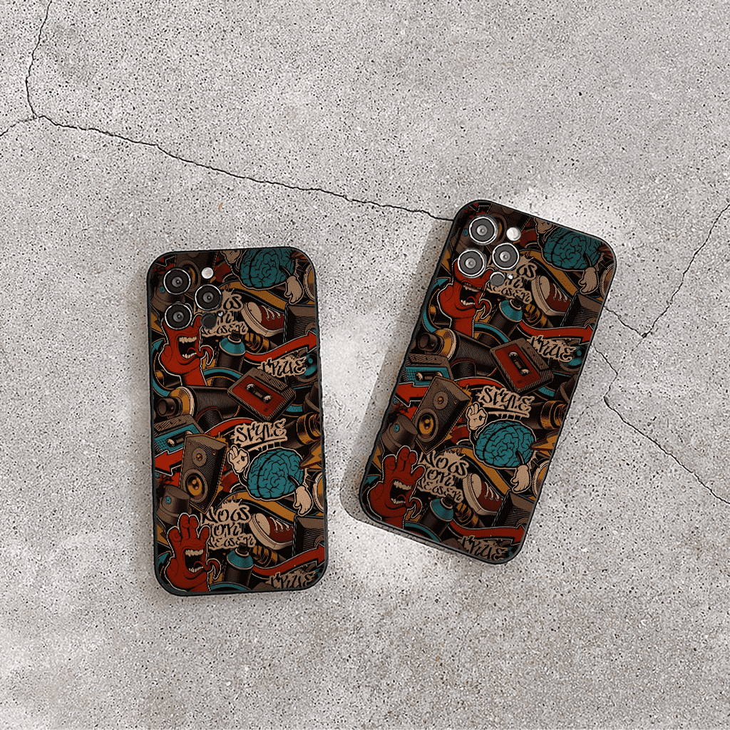 Ốp vuông iphone đồ vật xung quanh con người 14 Pro max 6p 6s 7P 8P 11 Pro Prm X Xs max 12 Pro Prm 13 q1211