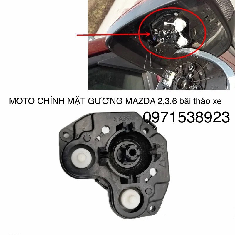 BỘ 2 ĐỘNG CƠ CHỈNH MẶT GƯƠNG MAZDA 2, 3, 6 BÃI XỊN