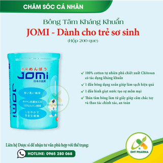 Tăm bông kháng khuẩn Jomi đủ loại, người lớn trẻ em sơ sinh chính hãng Nhật Bản
