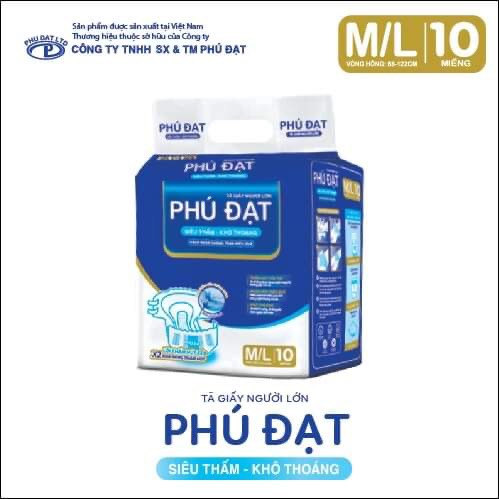 Tã giấy người lớn Phú Đạt siêu thấm có vách chống tràn