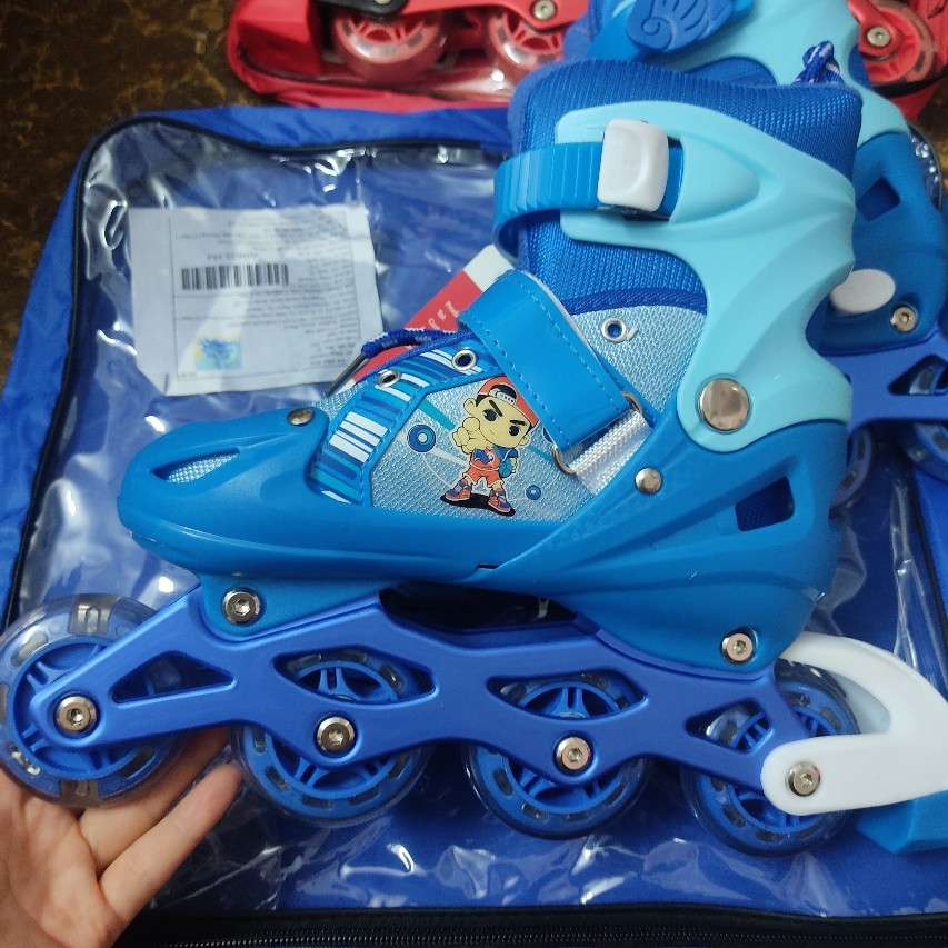 Giày Patin Trẻ Em  Measin - Có Đèn Bánh, Form Chắc Chắn, Phanh Chân An Toàn