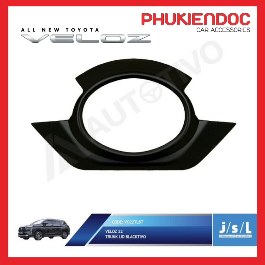 Ốp đèn pha hậu logo Toyota Veloz 2020 - 2023 nhập khẩu
