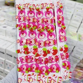 combo 2 kẹp nhún gấu dâu ( giao mẫu ngẫu nhiên)