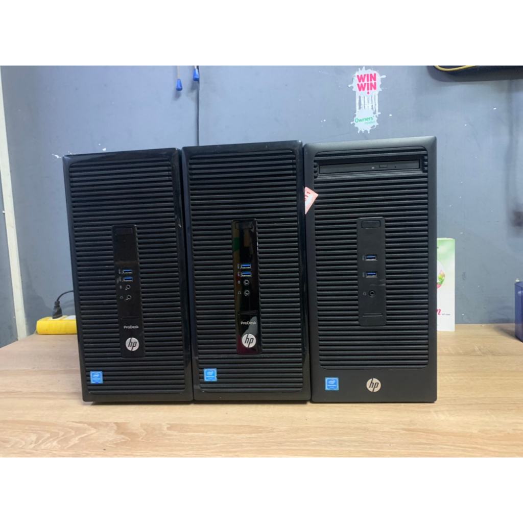 Barebone HP Prodesk 400G3 MT, Chạy CPU Gen6, Thùng đứng cắm được card rời phổ thông