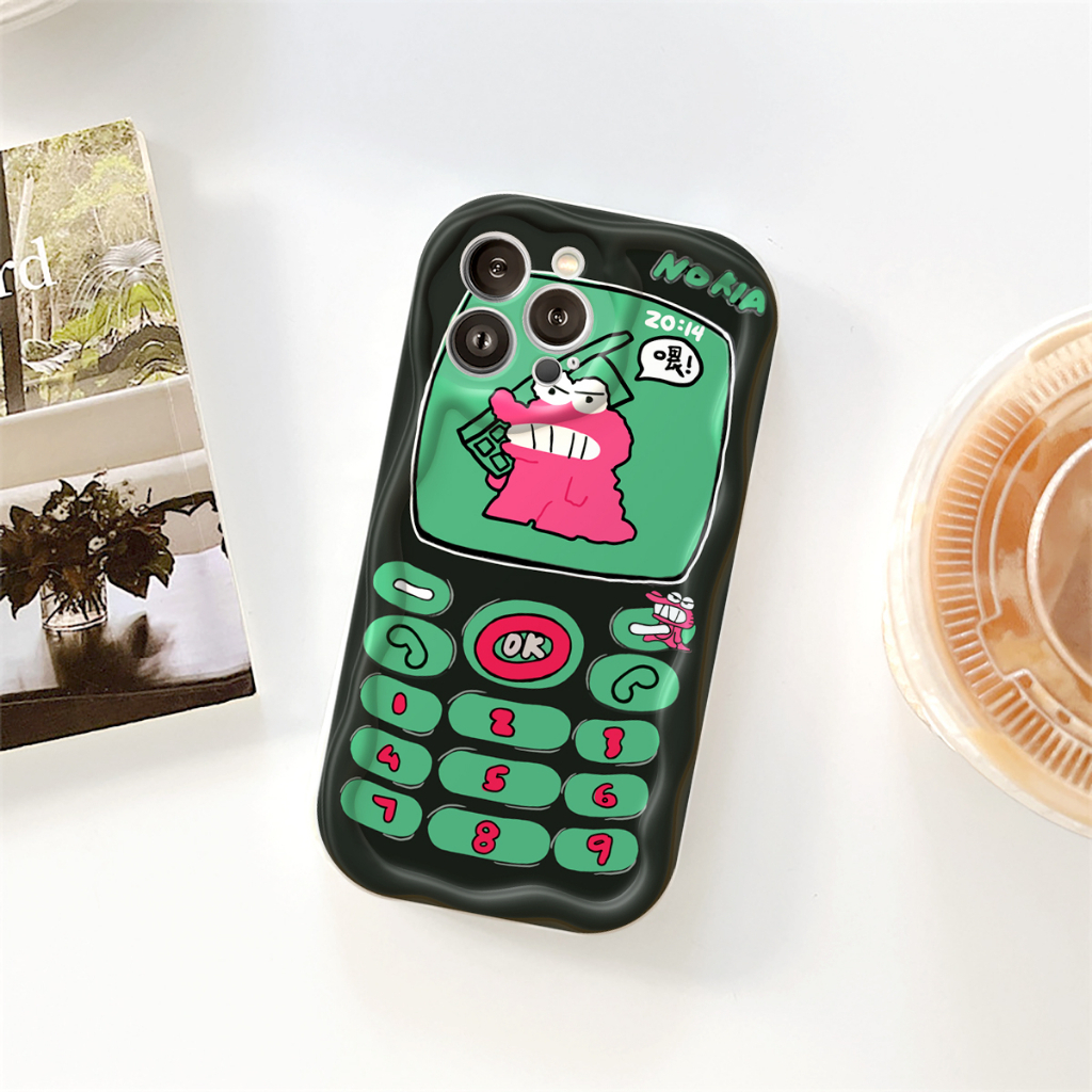 Ốp lưng iphone Viền nổi cạnh sóng bàn phím No.kia 6s/6splus/7/7plus/8/8plus/x/xs/11/12/13/14/pro/max/promax/plus sk09