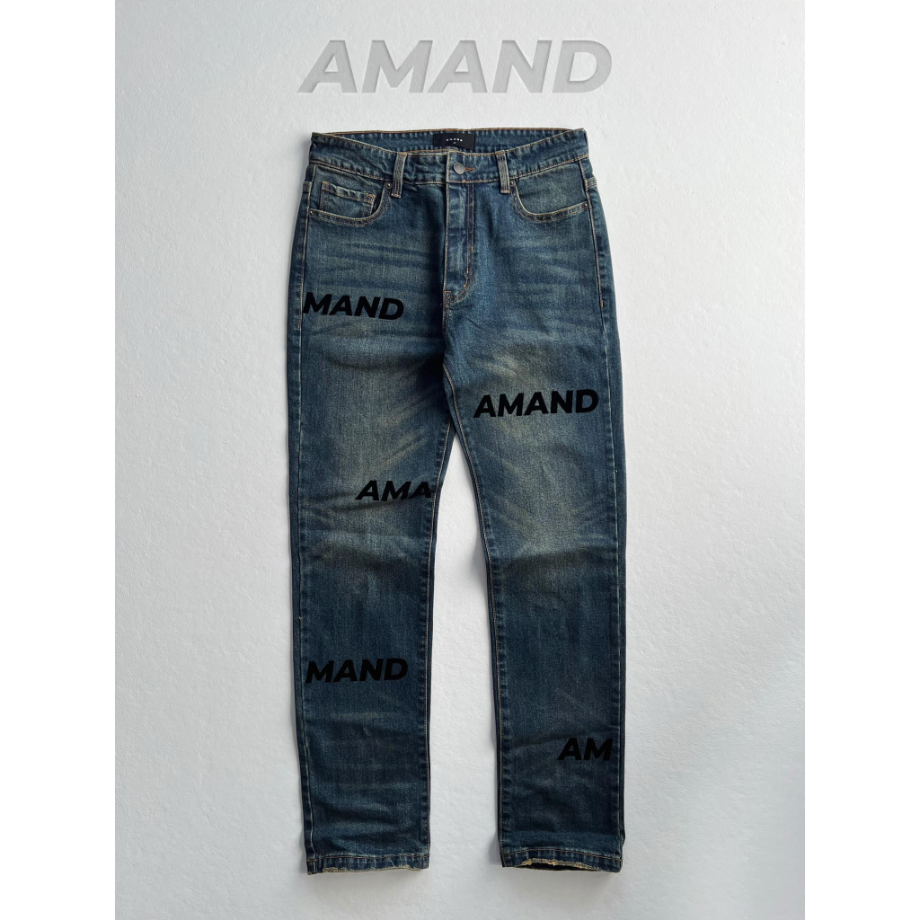 Quần Jeans Amand Velvet Logo Pattern Jeans/QB037
