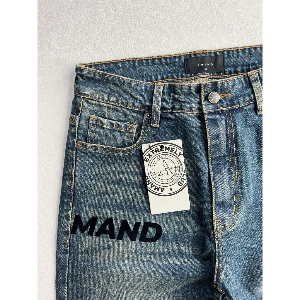 Quần Jeans Amand Velvet Logo Pattern Jeans/QB037