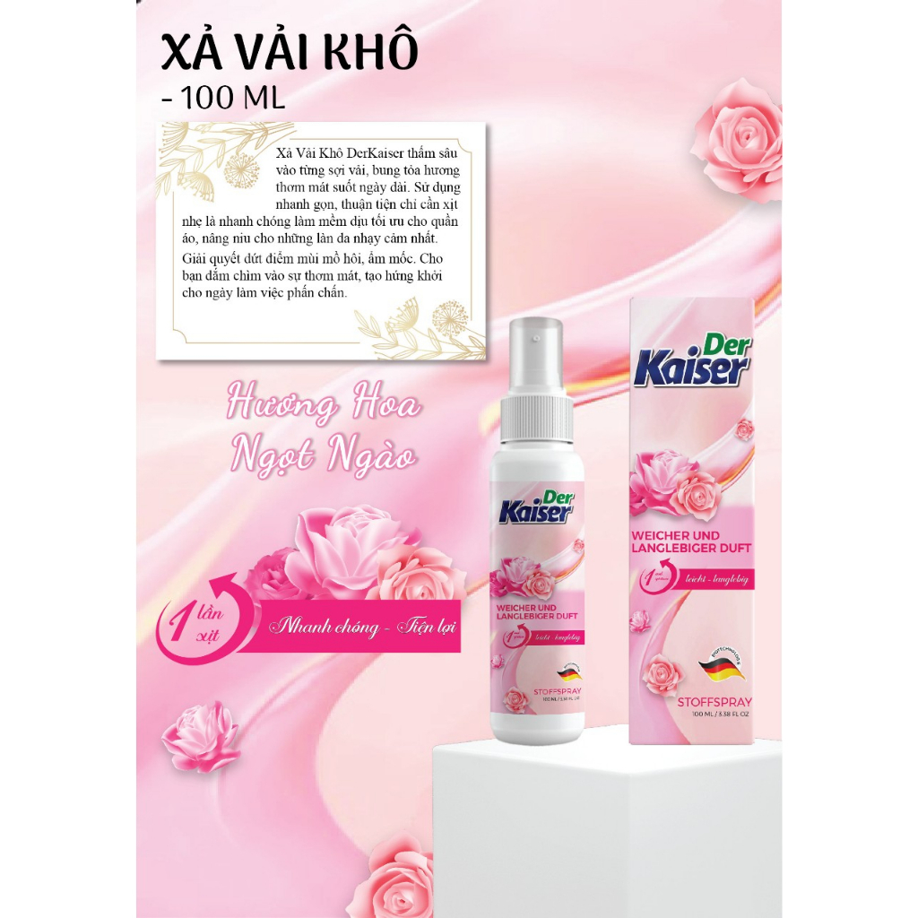 Xả vải khô Der Kaiser