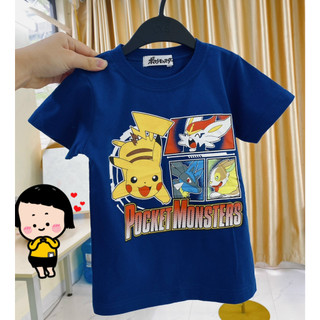 Áo thun bé trai xuất nhật hình Pikachu