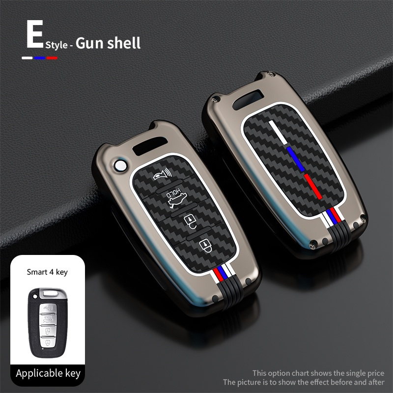 Vỏ Bọc, Ốp Bảo Vệ Chìa Khóa Phản Quang Cho Xe Kia Forte, Cerato 2009 2013, Sportage, Optima, Sorento, K5, Soul - 4 Nút