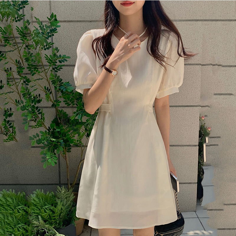 Váy Nữ Ngắn Tay Dáng Chữ A Thiết Kế Mỏng Xinh Xắn Phong Cách Trẻ Trung Dự Tiệc Thời Trang Sugal VAY NU 045