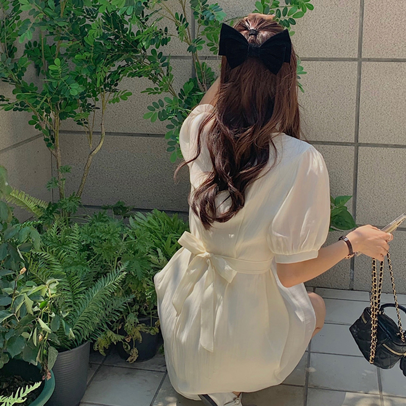 Váy Nữ Ngắn Tay Dáng Chữ A Thiết Kế Mỏng Xinh Xắn Phong Cách Trẻ Trung Dự Tiệc Thời Trang Sugal VAY NU 045