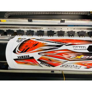 tem xe exciter 2010  bạc đen cam