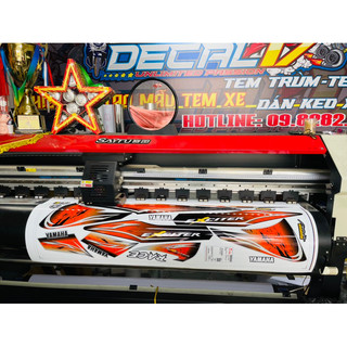 tem xe exciter 2010  bạc đen cam