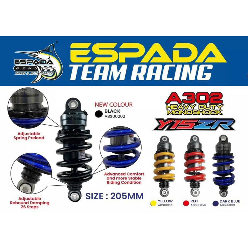 Phuộc ESPADA Exciter 135 150 Winner Malaysia Mẫu Redleo