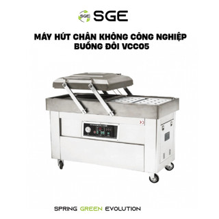 Máy Hút Chân Không Buồng Đôi Công Nghiệp SGE VCC05 Hàn Hút Mọi Thực Phẩm, Tặng Túi Hút Chân Không