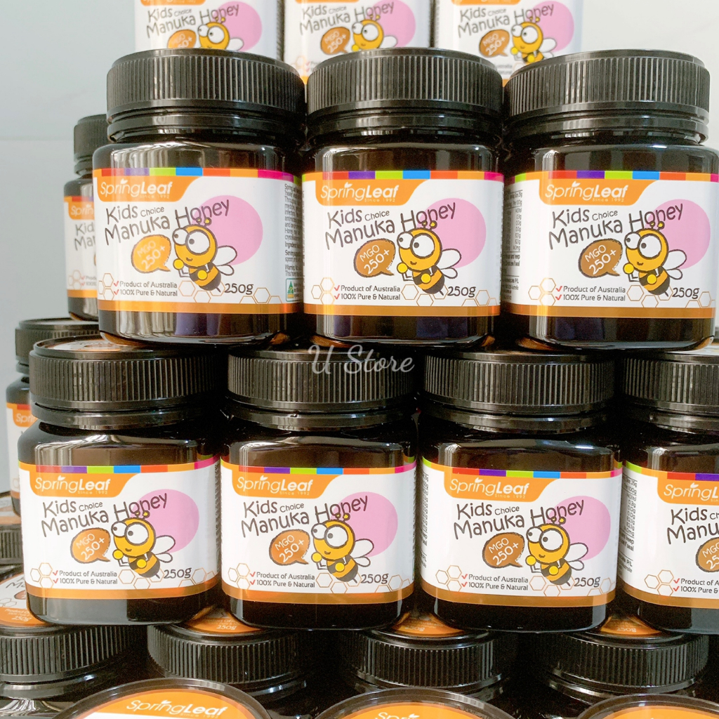 [Mật ong em bé có chỉ số mgo 250+] Mật ong em bé Springleaf Manuka Honey kids choice