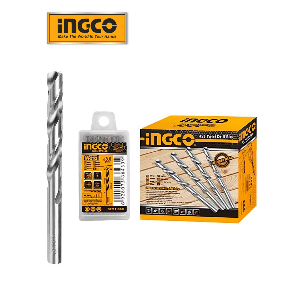 Bộ mũi khoan Inox Ø 3mm, Ø 5mm Ingco M2 HSS DBT1110301 và DBT1110501