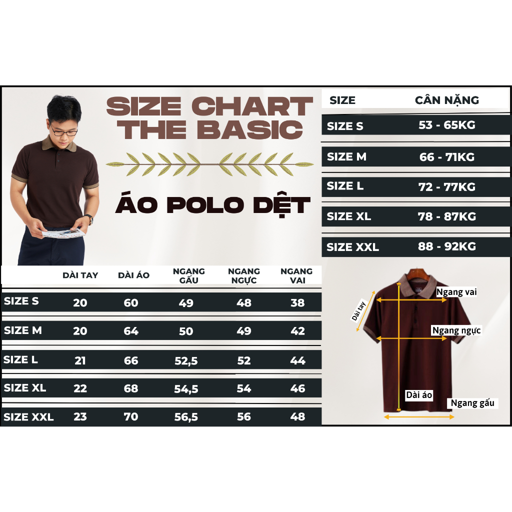 Áo Thun Polo Nam THE BASIC áo thun cổ bẻ  chất cotton co giãn cao cấp , thấm hút mồ hôi - BBXR004