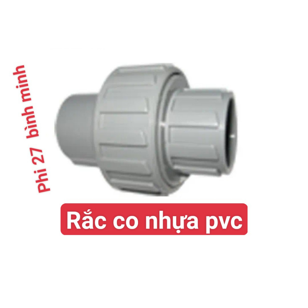 KHỚP NỐI SỐNG RẮC CO NHỰA PVC PHI 27,BÌNH MINH.ỐNG NƯỚC LẠNH- Hàng chính hãng