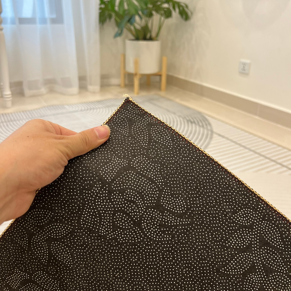 Thảm Nỉ Bali Trải Sàn Phòng Khách Hoạ Tiết Hiện Đại BA 06 - Đế Cao Su Chống Trơn Trượt