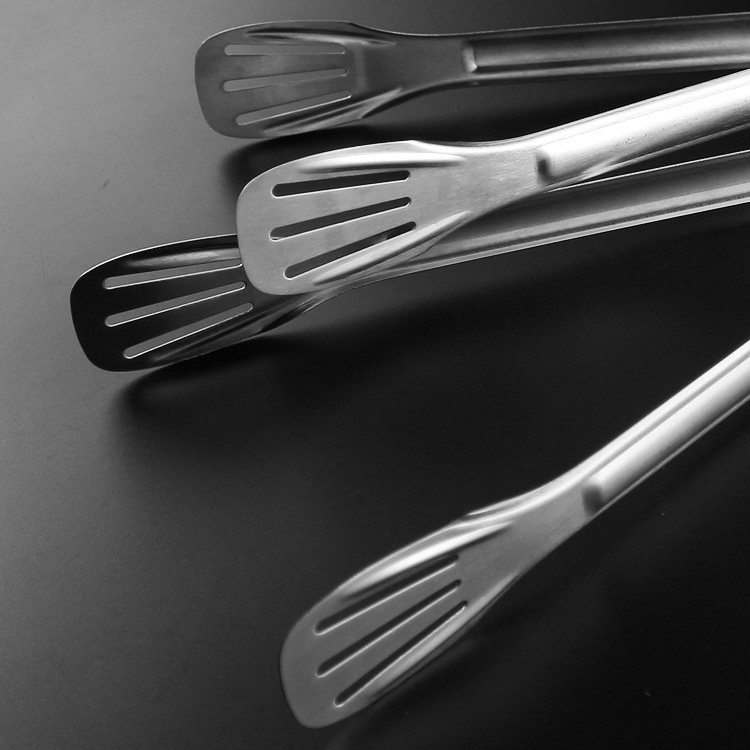 Dụng Cụ Gắp Đá, Gắp Thức Ăn, Gắp Thịt Có Khía Chất Liệu Thép Không Gỉ Chuyên Dụng Dài 23 cm