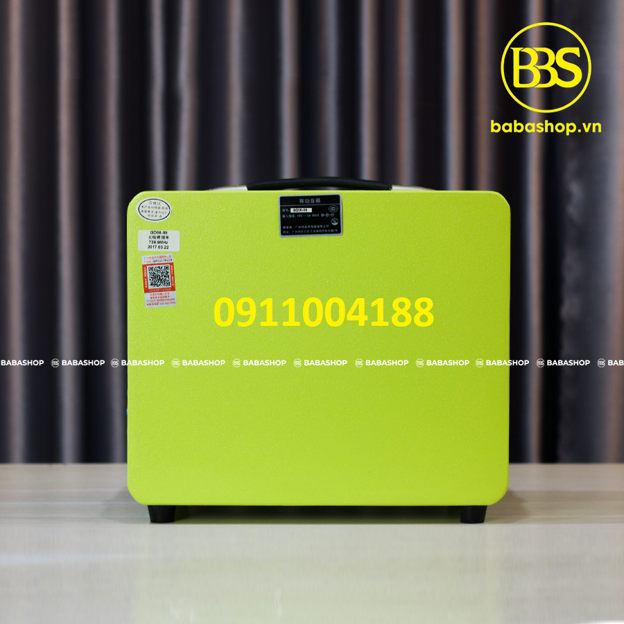 Loa karaoke mini Temeisheng GD06-09 Loa mini xách tay âm thanh chất lượng + Tặng kèm 1 micro không dây