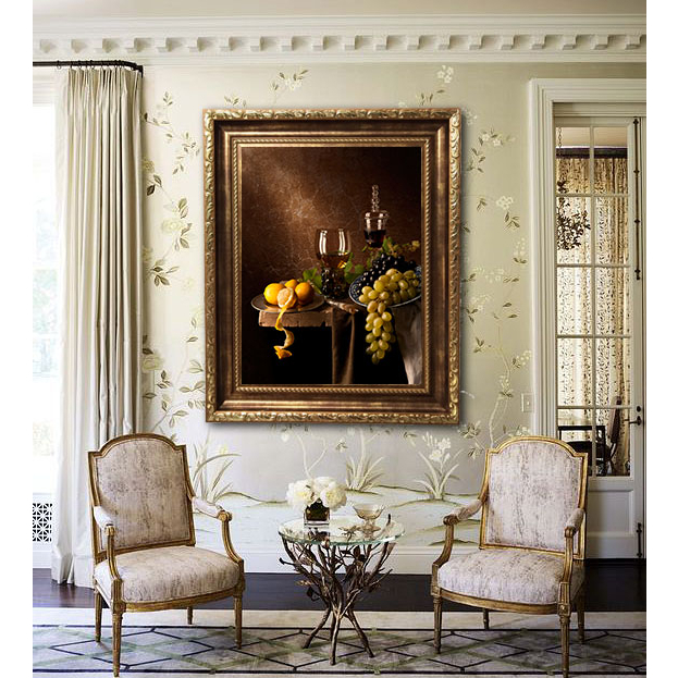 (Tặng kèm đinh) Tranh in cổ điển decor Cô đơn trong 4 bức tường
