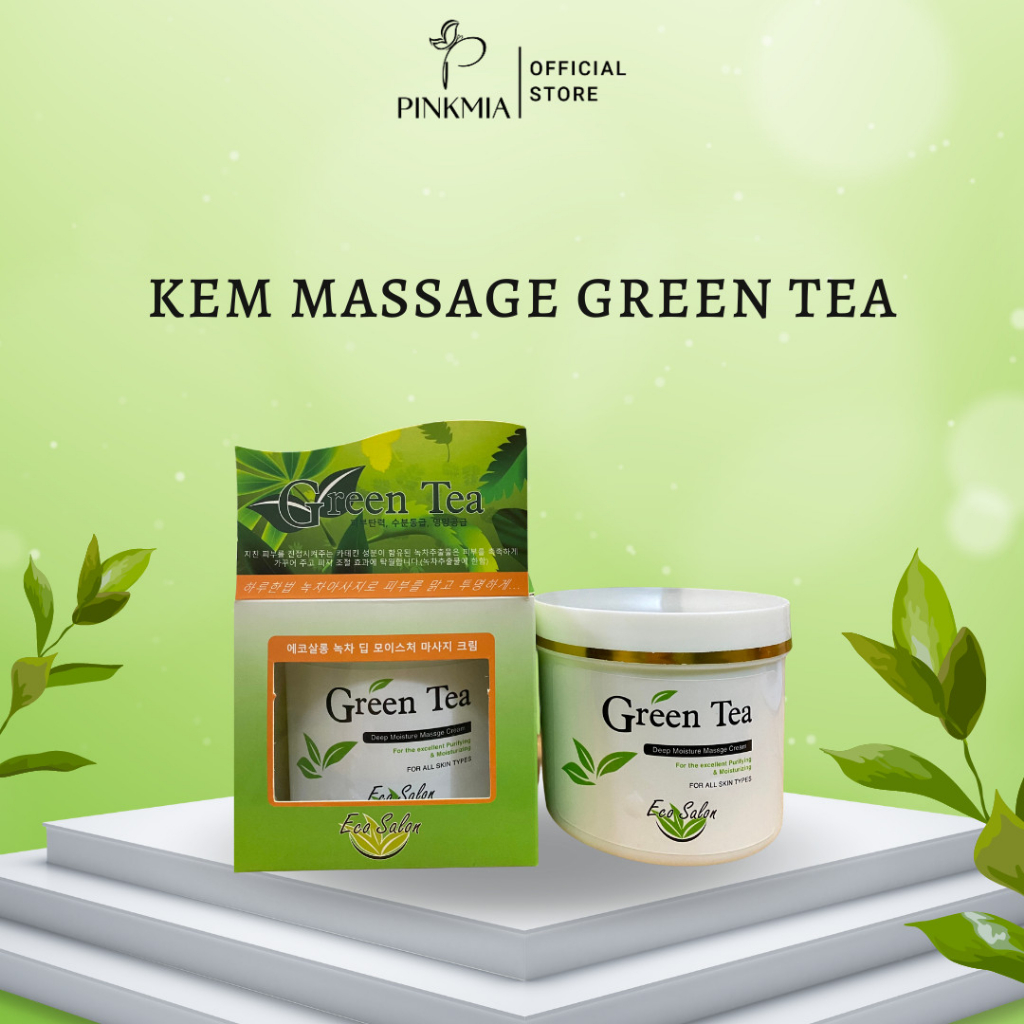 ( Chính Hãng) Kem Massage Green Tea Trà Xanh Hàn Quốc, Hàng có vỏ hộp, Mẫu mới nhất 2022